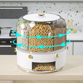 Dispenser Porta Alimentos e Cereais Giratório 360º | Versatillè™ - Cozinha Versátil